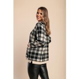Fenzy mehak pulover s karo potiskom, črno-bež | Shoptok.si