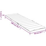  Jastuk za ležaljku crveni karirani 200x50x3 cm tkanina Oxford | shoptok.hr