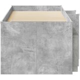  Loft krevet s ormarom 3 kom. Betonska siva Konstruirano drvo | shoptok.hr