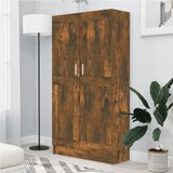 vidaXL Ormarić za knjige boja dimljenog hrasta 82,5x30,5x150 cm drveni Cijene
