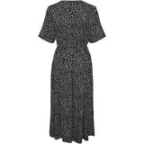 Pieces Obleka 'TALA' črna / off-bela | Shoptok.si