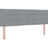 vidaXL LED uzglavlje s linijama dizajna svjetlosivo 80 cm tkanina | shoptok.hr