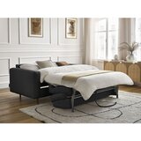 Bobochic Paris Crna sofa za spavanje/sklopiva 220 cm Cocoone – | shoptok.hr