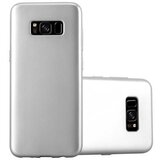 Cadorabo Case, združljiv s Samsungom v kovinskem srebru - zaščitni pokrov, narejen iz fleksibilnega silikona TPU, (20590085) Cene