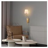 Opviq vall lamp zidna zlatno - bela lampa lumora 15333 | ePonuda.com