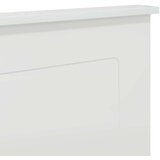  Uzglavlje s uzglavljem Sjajno bijela 135 cm Konstruirano drvo | shoptok.hr