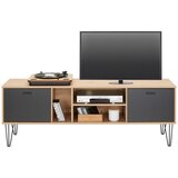 Mömax nizka omarica neyle -exklusiv-, barva hrasta, črna | Shoptok.si