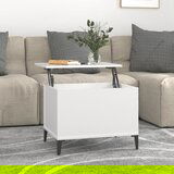The Living Store Klubska mizica bela 60x44,5x45 cm inženirski les - Klubska Mizica, (21421247) | Shoptok.si