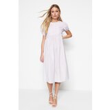Trendyol Lilac Embroidered Dress Trendyol Lilac Embroidered Dress Slike