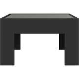  Stolić za kavu s beskonačnim LED svjetlima crni 50x50x30 cm | shoptok.hr