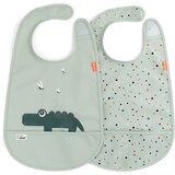 Done By Deer set portikli W/Velcro Croco, 2 komada, Zeleni u