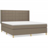 Maison Chic Box spring postelja - Vzmetna postelja z vzmetnico taupe 160x200 cm blago SL8530, (21886159) | Shoptok.si