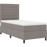  Posteljni okvir z vzmetnico Temno siva Tkanina 100 x 200 cm, (22067024) | Shoptok.si