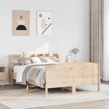 vidaXL Okvir kreveta bez madraca 140 x 190 cm od masivne borovine Cijene