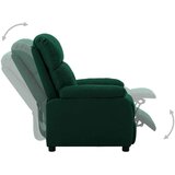  Električni naslonjač od tkanine tamnozeleni | shoptok.hr