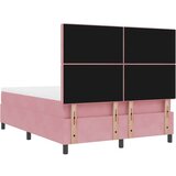 Box Posteljnina z vzmetnico Roza 140x190 cm Žamet, (22052248) | Shoptok.si