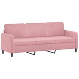  Trosjed s ukrasnim jastucima ružičasti 180 cm baršunasti | shoptok.hr