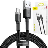 Baseus cafule usb-c kabel 2A 3m (črno-siv) Cene
