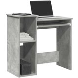 vidaXL Radni stol s policama siva boja betona 84x40x78 cm drveni | shoptok.hr