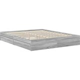  Krevet s od storage Siva Sonoma 160 x 200 cm Konstruirano drvo | shoptok.hr