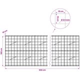  Gabion s žicom debljine 3,5 mm i mrežom 10x10 cm 550x10x100 cm | shoptok.hr