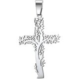 IZMAEL Privjesak na lančiću Tree Cross - Srebrna Cijene
