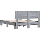  Okvir kreveta boja hrasta 140x200cm konstruirano drvo i metal | shoptok.hr