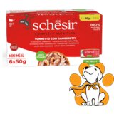 Schesir Shesir Cat Tuna & Shrimps in Jelly 6x50g, Fileti Tune Sa Škampima u Želeu | ePonuda.com