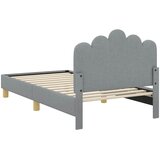 Krevet za djecu s uzglavljem Svjetlosiva 80 x 160 cm Tkanina | shoptok.hr