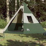 Šator tipi za kampiranje za 7 osoba zeleni vodootporni | shoptok.hr