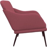  Klupa crvena boja vina 110 x 76 x 80 cm od tkanine | shoptok.hr