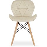 Brandless Žametni stol LAGO - bež x 1, (22030886) | Shoptok.si