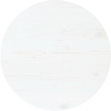 vidaXL Mizna plošča bela Ø70x2,5 cm trdna borovina Cene