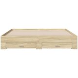  Okvir za krevet s ladicama boja hrasta 200x200 cm drveni | Eponuda.ba