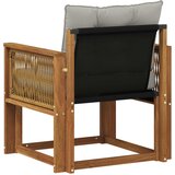  Outdoor Middle Sofa Čvrsto drvo akacije i Textilene | shoptok.hr