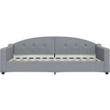  Dnevni krevet s madracem svjetlosivi 100 x 200 cm od tkanine | shoptok.hr