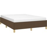  Posteljni okvir temno rjav 140x200 cm blago, (20725515) | Shoptok.si