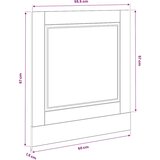  Ploča za perilicu posuđa Porto 60x1,5x57 cm konstruirano drvo | shoptok.hr