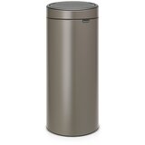 Brabantia Koš za smeti na dotik 30 L s plastičnim vložkom - platina | Shoptok.si
