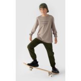 4f Boys Jogger Casual Pants Plain Khaki 4FJWMM00TTR | shoptok.hr