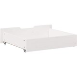  Ladice ispod kreveta 2 kom bijele 75x55x17 cm od borovine | shoptok.hr