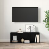 vidaXL TV ormar s pohranom Crni hrast Konstruirano drvo | shoptok.hr