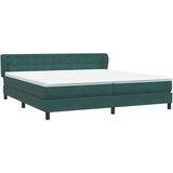  Krevet s oprugama s madracima tamno zeleni 180x220 cm baršun | shoptok.hr