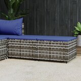 Maison Chic Vrtni stolčki - Vrtni stoli za noge z blazino 2 kosa siv poli ratan JS1152, (21878058) | Shoptok.si