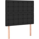  Box spring postelja z vzmetnico LED črna 90x200 cm umetno usnje, (20789670) | Shoptok.si
