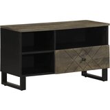 vidaXL TV ormarić crni 80x33x46 cm od masivnog drva manga | shoptok.hr