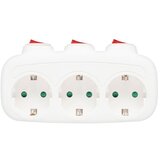  Strujni razdelnik sa 3 utičnice + prekidači | Eponuda.com
