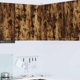 vidaXL Viseča omarica Riga Dimljen hrast in bela 57 x 57 x 80 cm | Shoptok.si