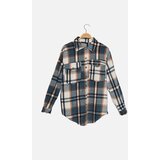 Trendyol blue Plaid Tall Shirt | ePonuda.com