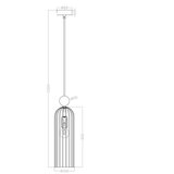  Visilica na sajli PIEGA 1xE14/40W/230V mesing/bela | Eponuda.com